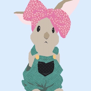 Foundation Paper Pieced Bunny Quilt Block Pattern (PDF Download) - Etsy