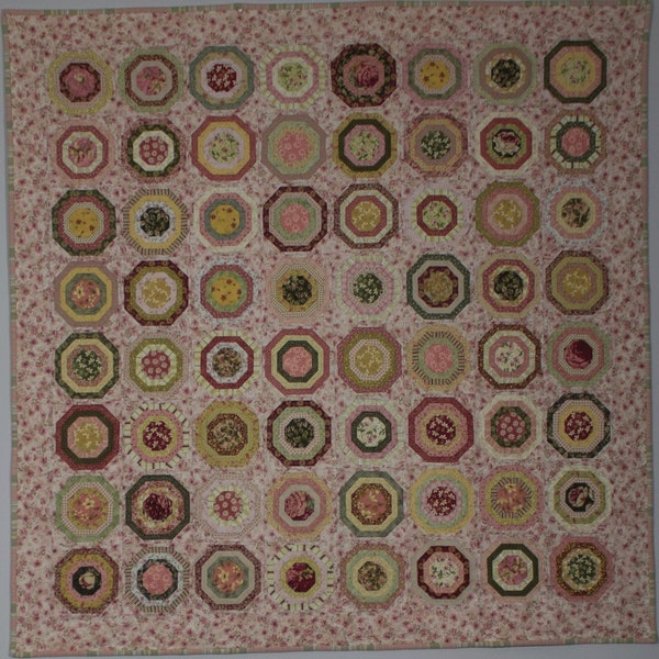 Log Cabin Hexi Quilt