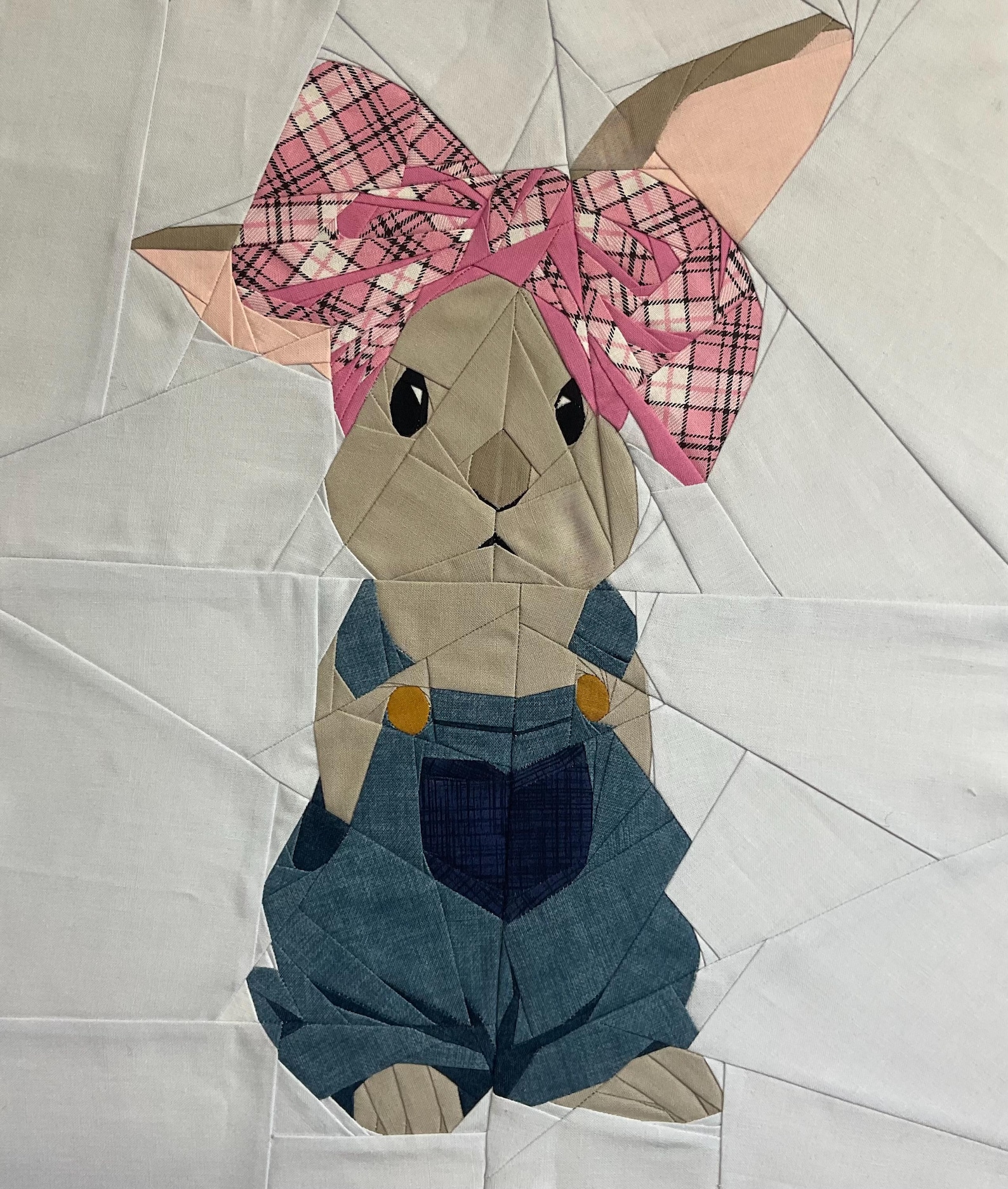 Foundation Paper Pieced Bunny Quilt Block Pattern (PDF Download) - Etsy