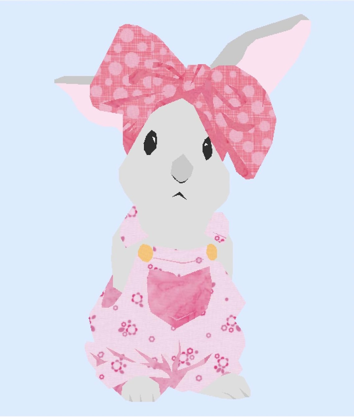Foundation Paper Pieced Bunny Quilt Block Pattern (PDF Download) - Etsy