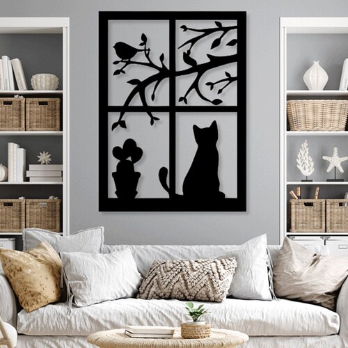 Cat Design Laser Cut Svg Dxf Files Wall Sticker Engraving Etsy Cat Design Laser Cut Svg Dxf Files Wall Sticker Engraving Etsy