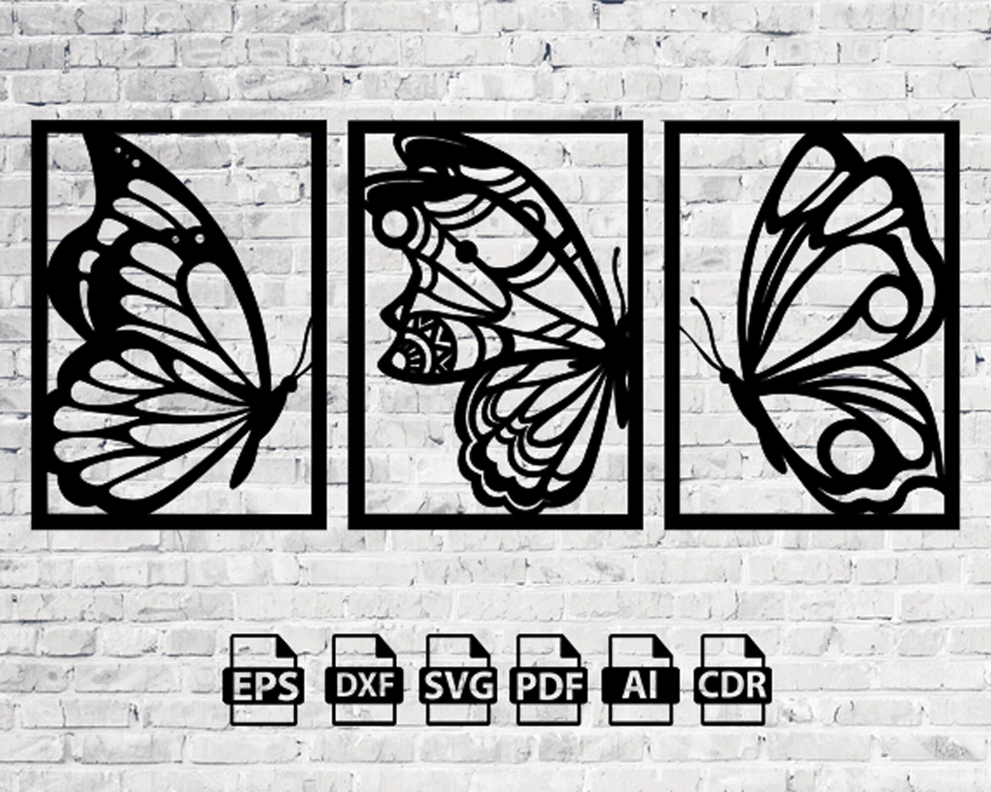 Laser Cut Butterfly SVG