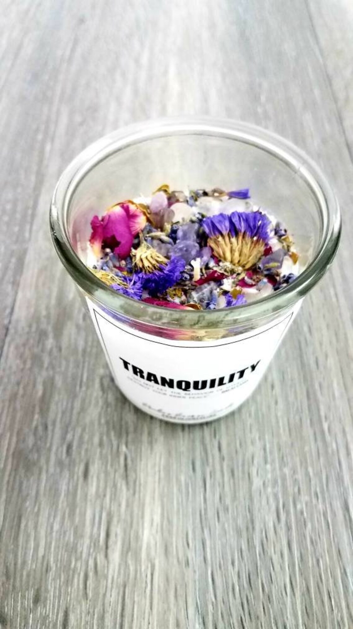 Herbal intention candle healing candles healing crystals Etsy