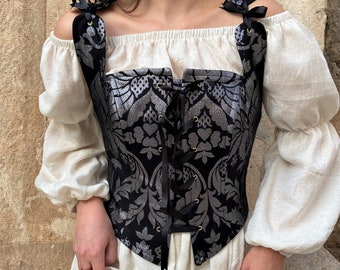 Renaissance Corset, Peasant Bodice, Ren Fair Corset, Corset Stays, Handmade Corset, Gothic Corset, Overbust, Underbust, Made-to-measure