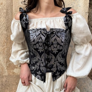 Renaissance Corset, Peasant Bodice, Ren Fair Corset, Corset Stays, Handmade Corset, Gothic Corset, Overbust, Underbust, Made-to-measure