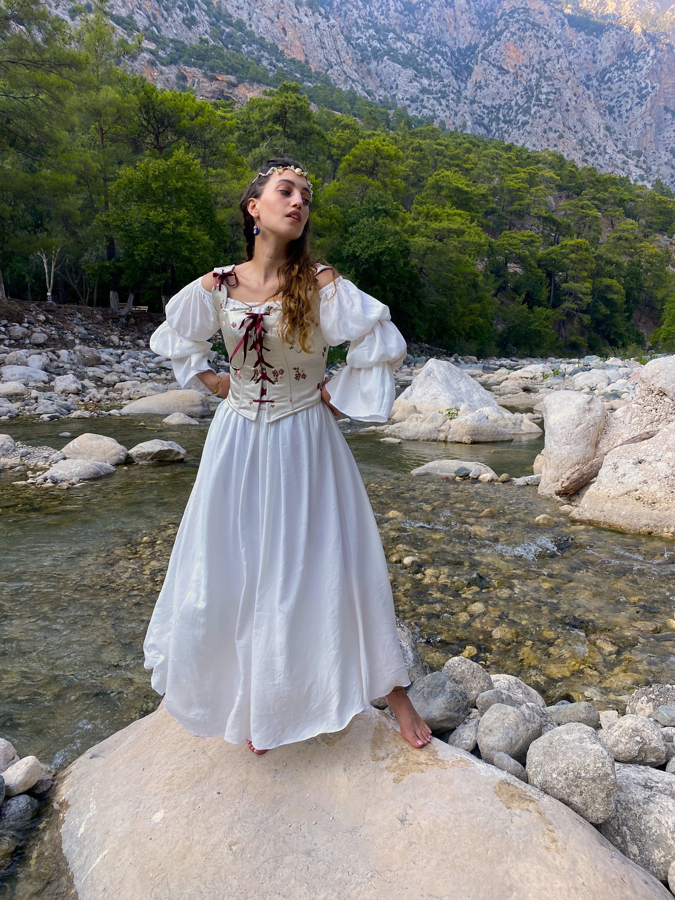Ren Faire, Medieval Costume, Renaissance, Cosplay, 2 Pcs Set, Fantasy Dress,  D8081 - LotusTraders