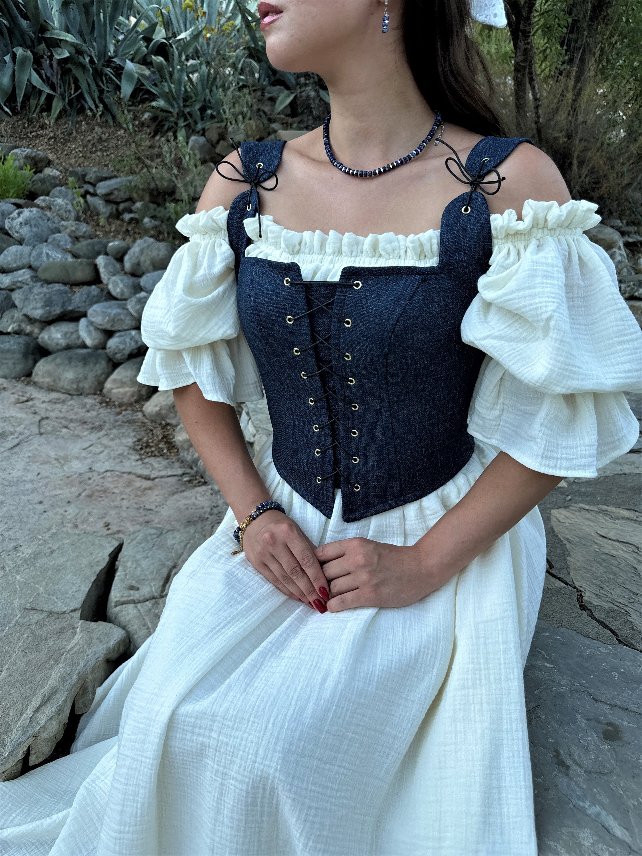 Lijfje linnen renaissancekorset: boerenkostuum - Etsy België, image size:2250x3000