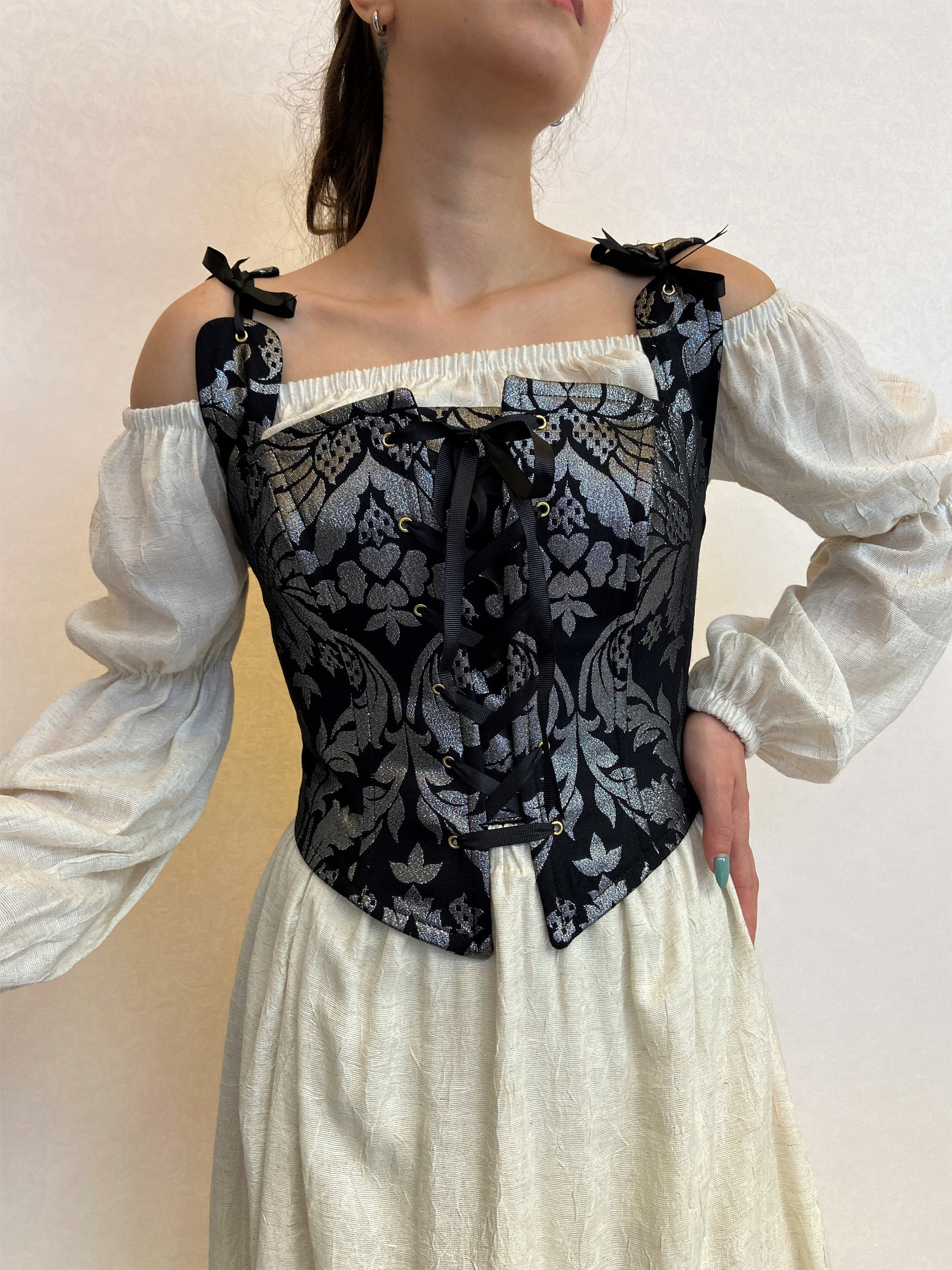 Renaissance Corset Peasant Bodice Ren Fair Corset Corset Etsy