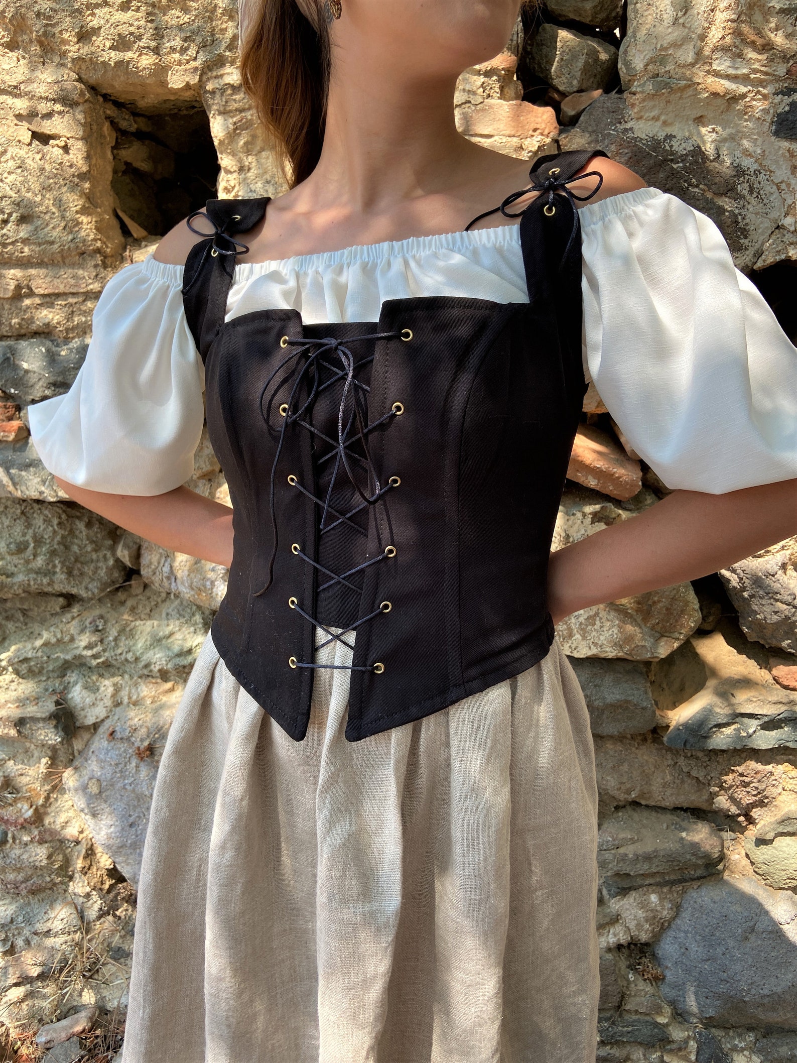 Renaissance Corset Peasant Bodice Ren Fair Corset Corset Etsy UK
