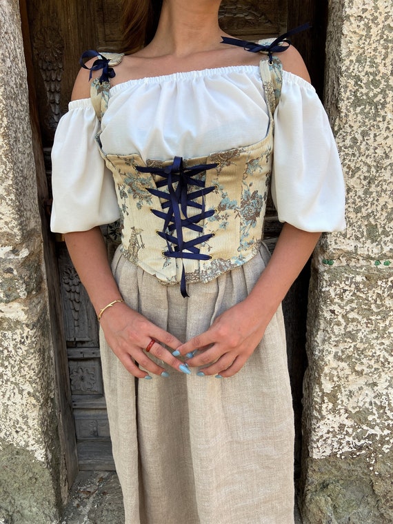peasant corset top