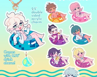ダンガンロンパS サマーアクリルチャーム - Etsy 日本