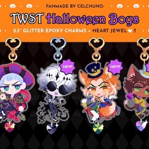 TWISTED WONDERLAND Halloween Exclusive Skully Fellow Honest Gidel Rollo Charms