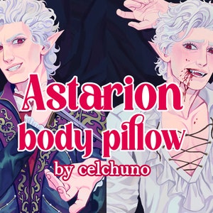 Astarion Baldur's Gate 3 Body Pillow