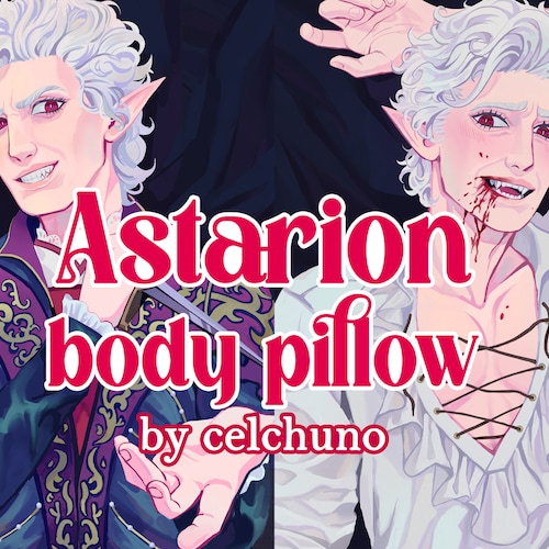 Astarion Baldur's Gate 3 Body Pillow