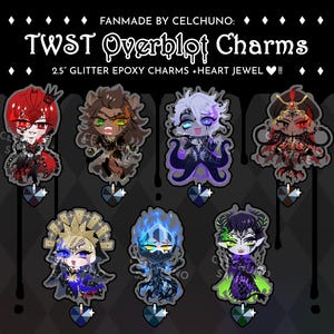 TWISTED WONDERLAND Overblot Riddle Leona Azul Jamil Vil Idia Malleus Charms