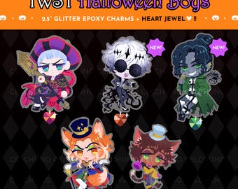 TWISTED WONDERLAND Halloween Exclusive Skully Swing Fellow Honest Gidel Rollo Charms