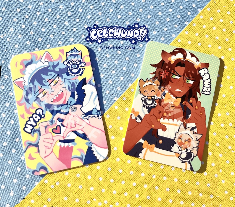 TWISTED WONDERLAND Leona Kingscholar and Idia Shroud Catboy Maid ...