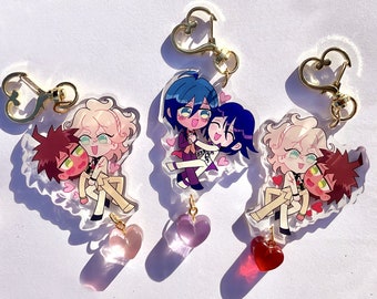 DANGANRONPA Jahrestag Konahina Saiouma Gummy Herz Schiff Charms Geschenk Anime Manga Keychain
