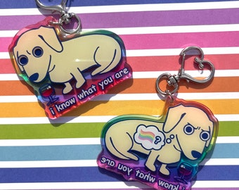 Homophobic Dog Meme Gift Charm