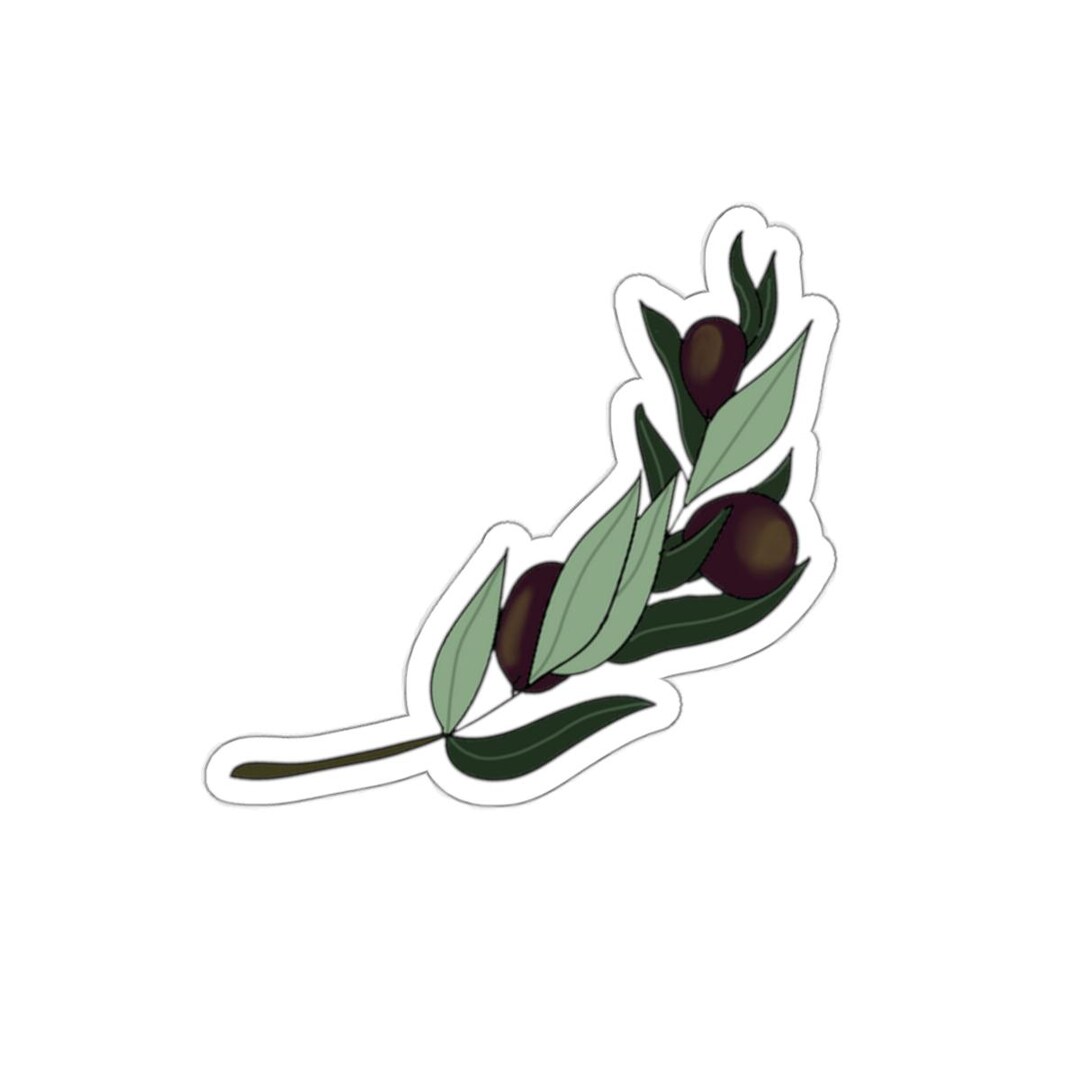Olive Tree Sticker Die-cut Stickers - Olive Branch Design Sticker for Palestine Children's ...