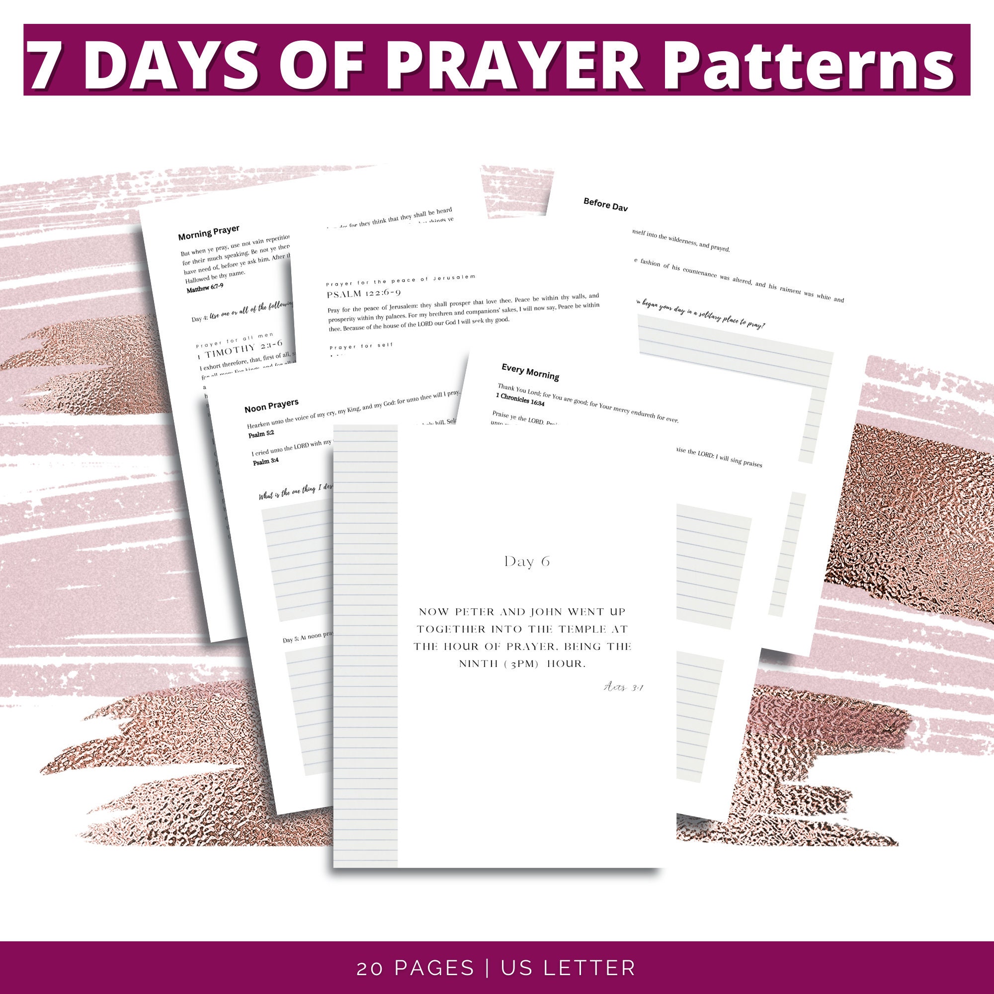 7 Days of Biblical Prayer Patterns: How to Pray, When to Pray, What to ...