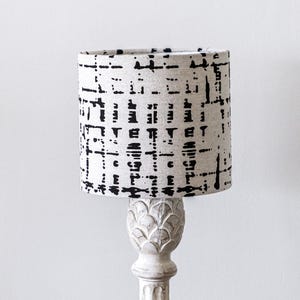 Handcrafted Modern Boho Lampshade – Unique Fabric Lamp Shade for Living Room, Bedroom, Nursery or Office Decor