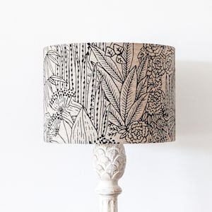Handcrafted Modern Boho Lampshade – Unique Fabric Lamp Shade for Living Room, Bedroom, Nursery or Office Decor