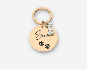 Pet Dog Tag Personalized,Dog Tags For Dogs,Custom Dog Tag,Stainless Steel Dog Tag For Dogs,Rose Gold Dog Tag, Engraved Pet ID Tag,Puppy Tag