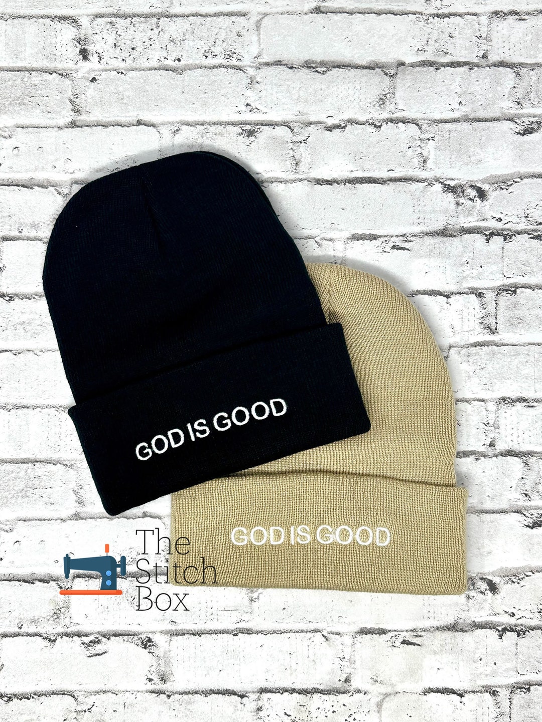 God is Good Beanie, Embroidered Beanie, Custom Beanie, Winter Hat