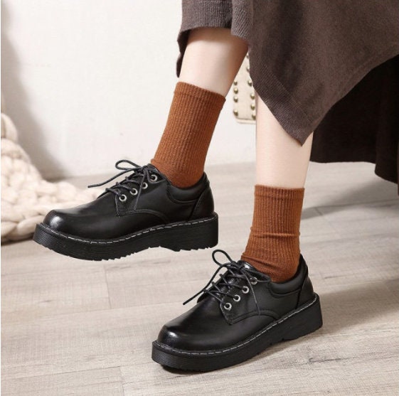 Japanese School Uniform shoes Jk Student Shoes Girls Women Etsy