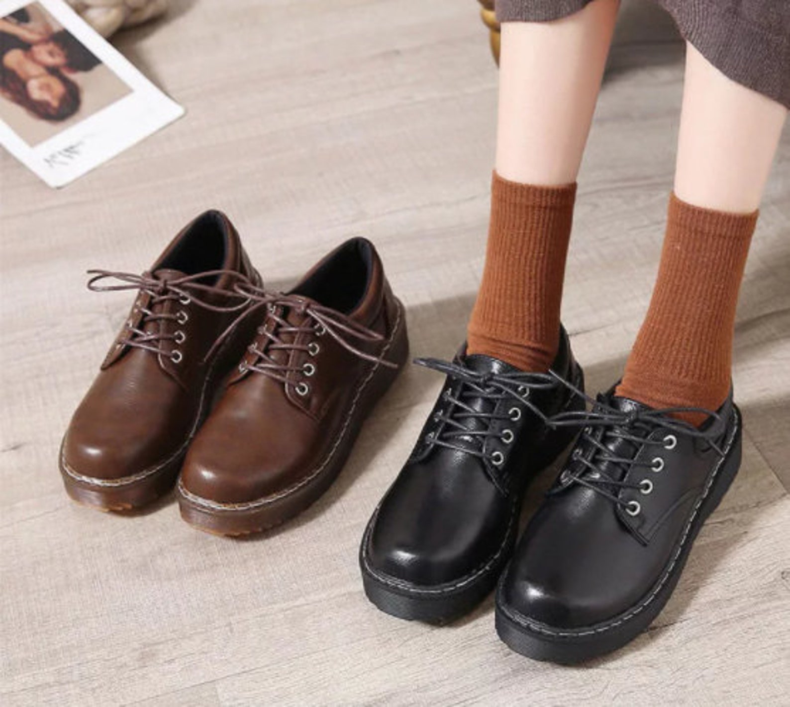 Japanese School Uniform shoes Jk Student Shoes Girls Women Etsy