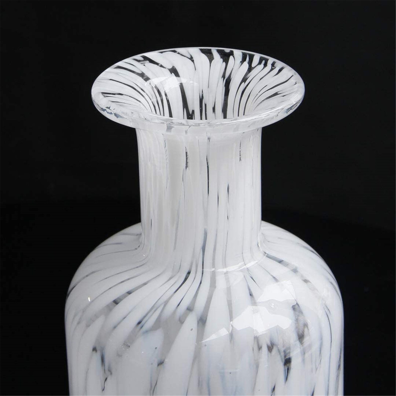 Handmade white dot glass vase center decoration vase stylish Etsy