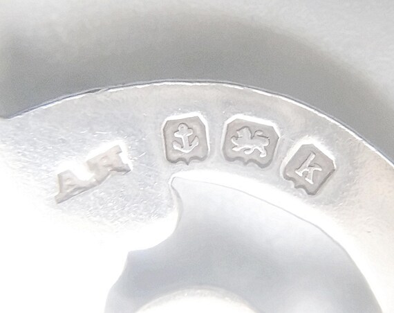 Antique Edwardian solid silver nurse's buckle, Al… - image 5