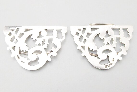 Antique Edwardian solid silver nurse's buckle, Al… - image 3
