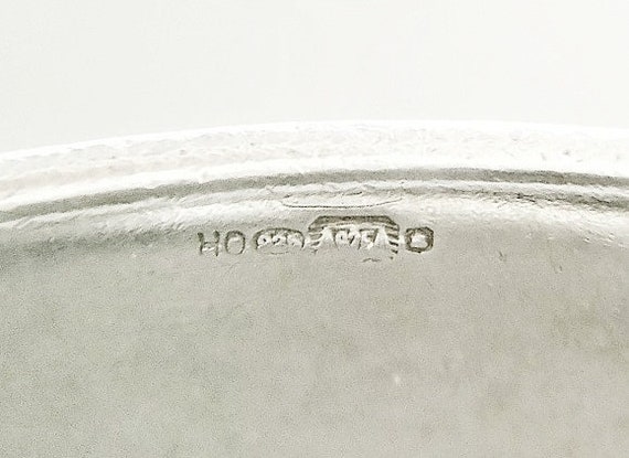 Contemporary solid silver & diamond torque bangle… - image 5