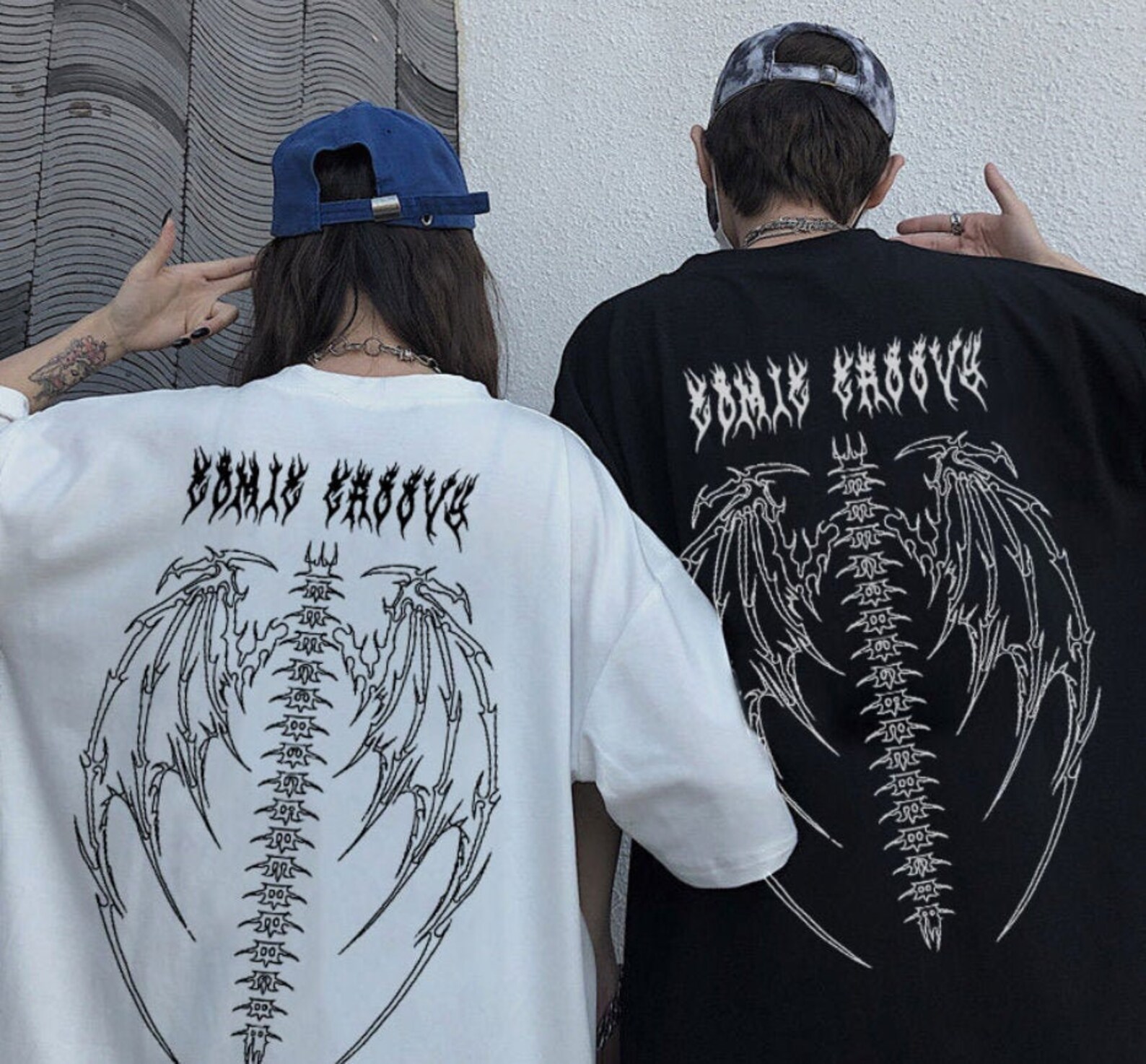 Oversized Streetwear Tshirt Men's and Women's Casual Etsy