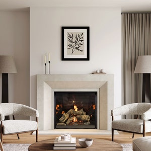 Marco para repisa de chimenea de piedra fundida - Marco para fotos 4143.12 Piedra fundida abierta