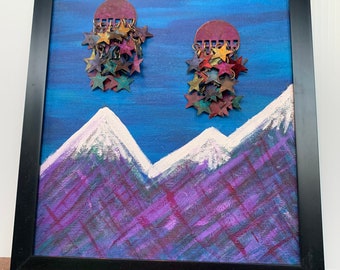Stars over Purple Mountains Canvas Art