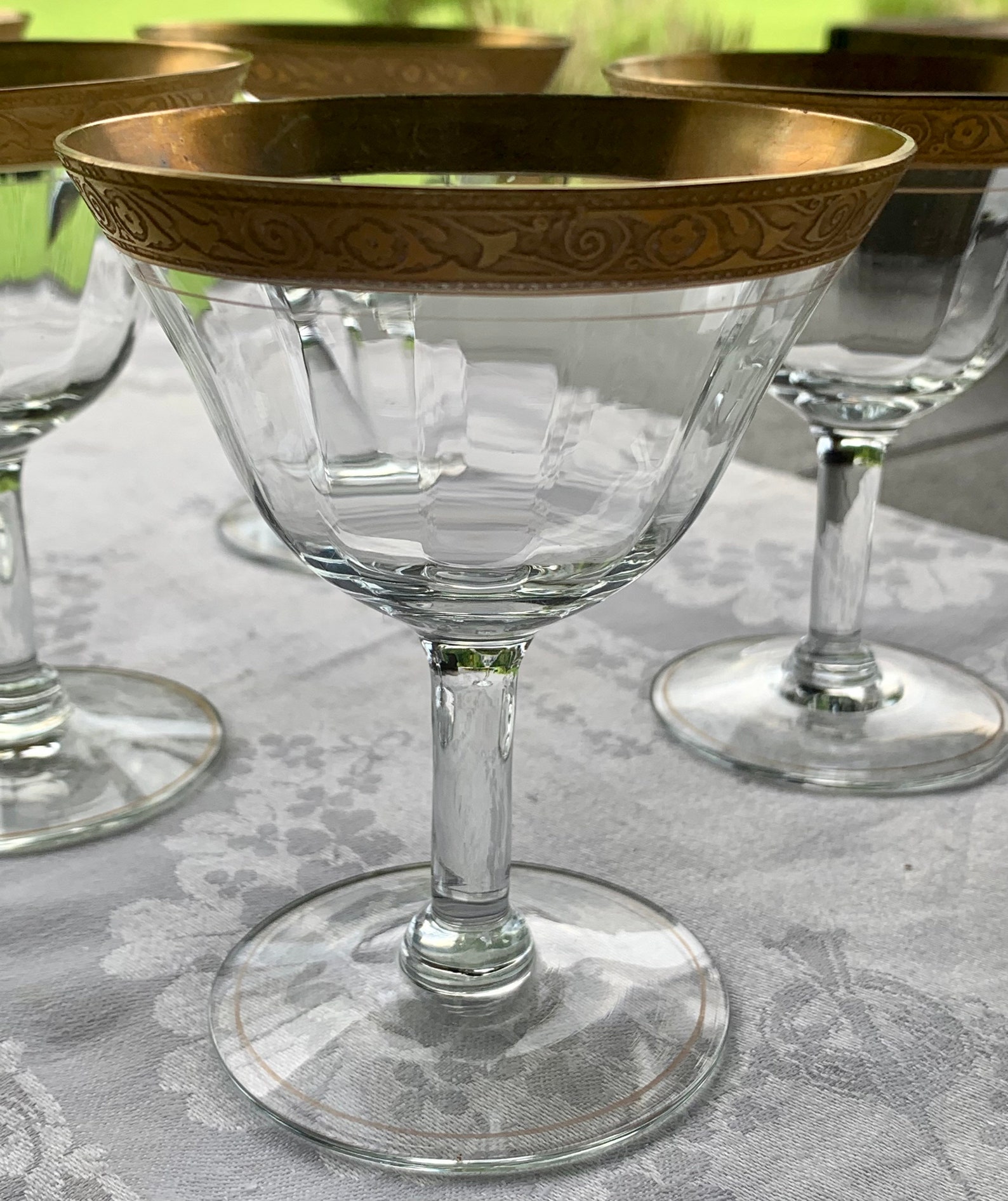 Franciscan Tiffin Crystal Stemware Etsy