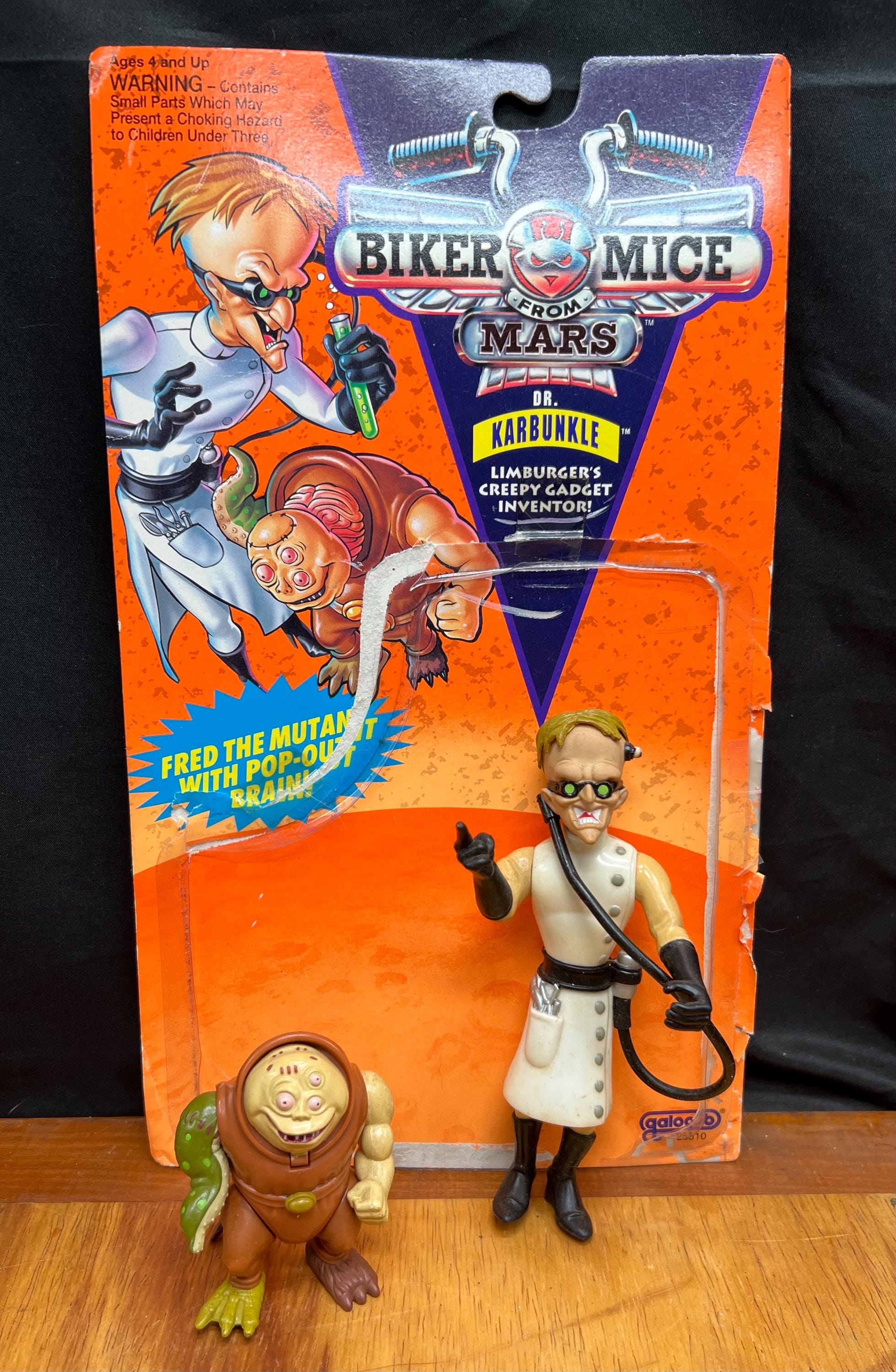 Vintage 1993 Biker Mice From Mars Action Figures: Dr. Karbunkle