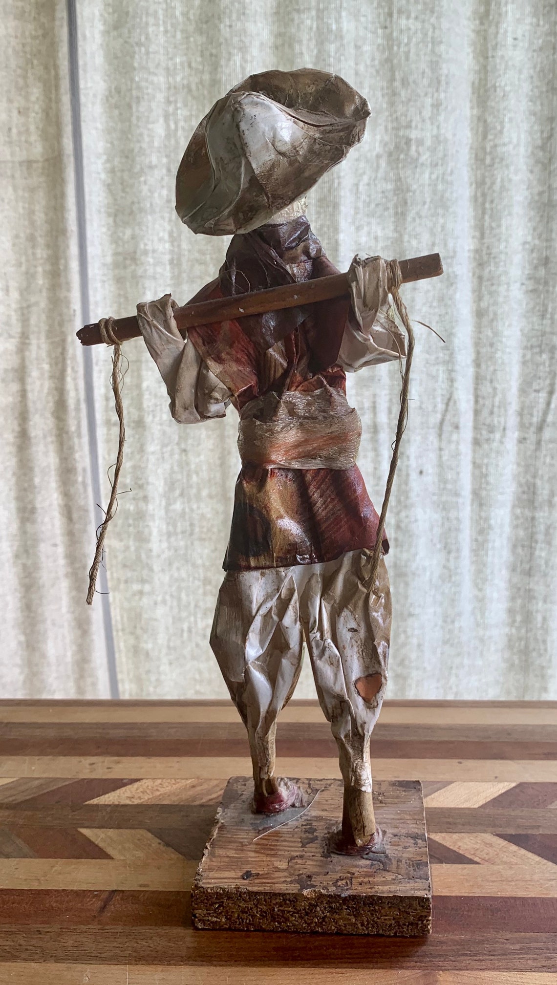 Vintage Paper Mache Mexican Peasant Figures set of 2 Etsy