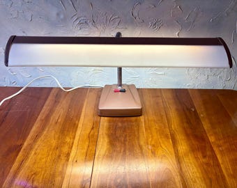 MCM Florecent Industrial Desk Lamp with Gooseneck Design