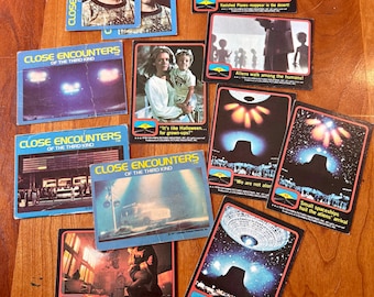 Close Encounters of the Third Kind Trading Cards from 1978 - Lot of 8
