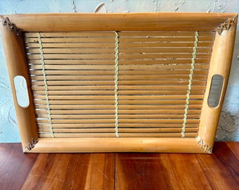Vintage Bamboo Tray