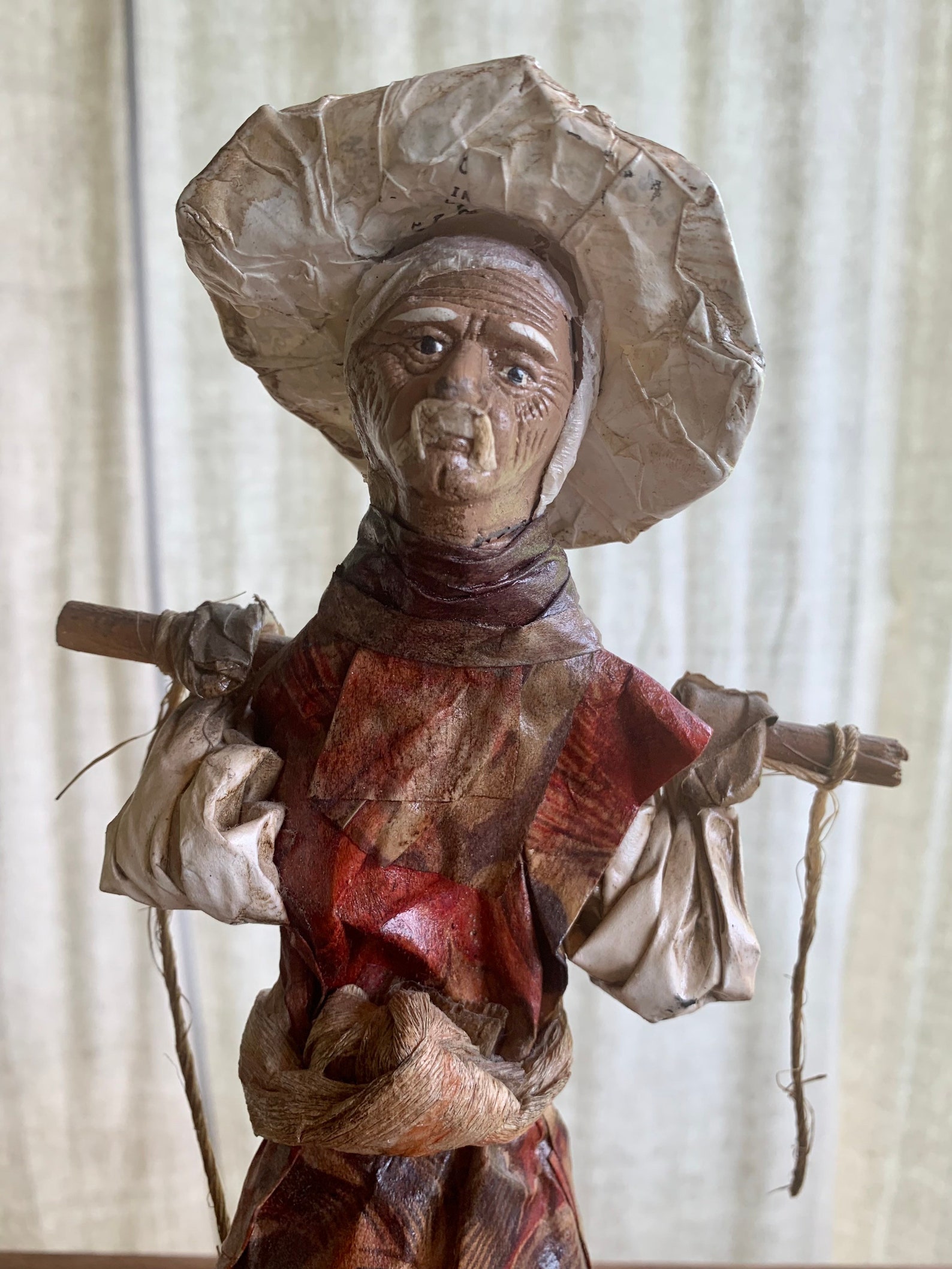 Vintage Paper Mache Mexican Peasant Figures set of 2 Etsy