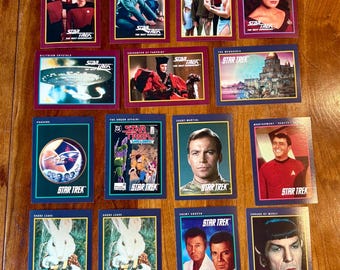 STAR TREK 1995-'97 Genuine 23KT Gold Cards Graded Gem-mint 10