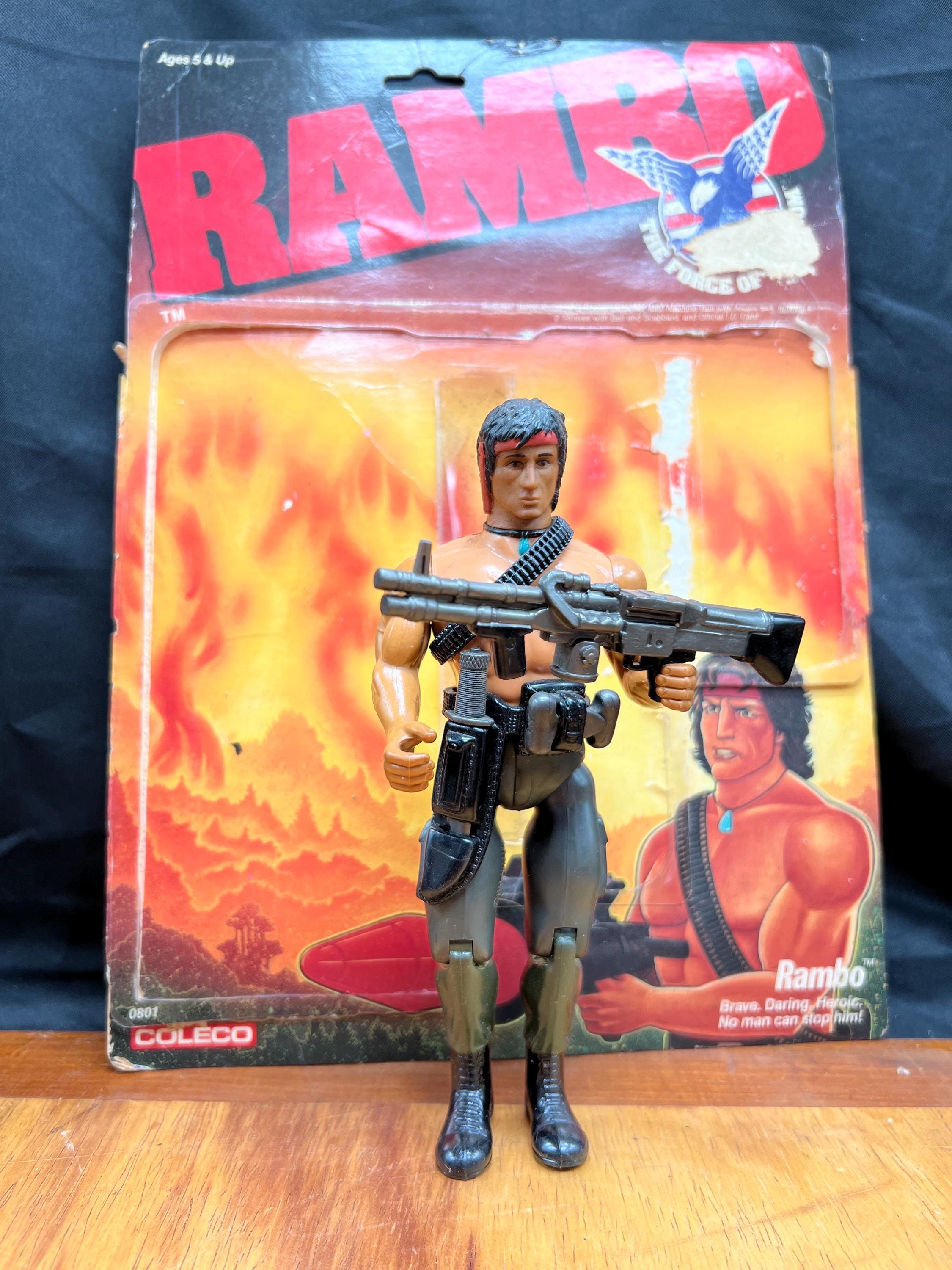 Vintage 1985 Rambo Action Figure - Coleco Toys - With Accessories