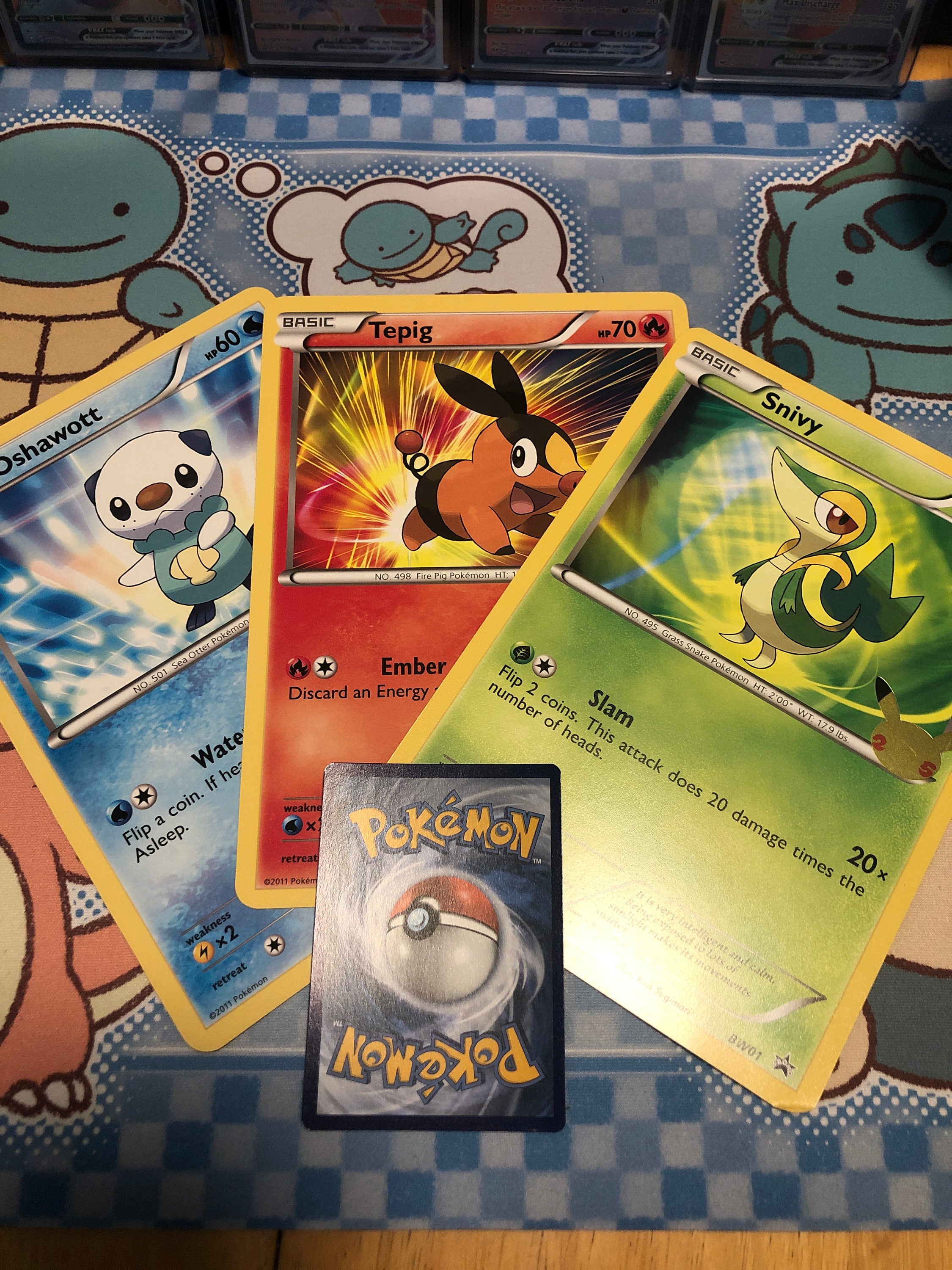 Jumbo Pokémon First Partner Cards unova Region 25th - Etsy