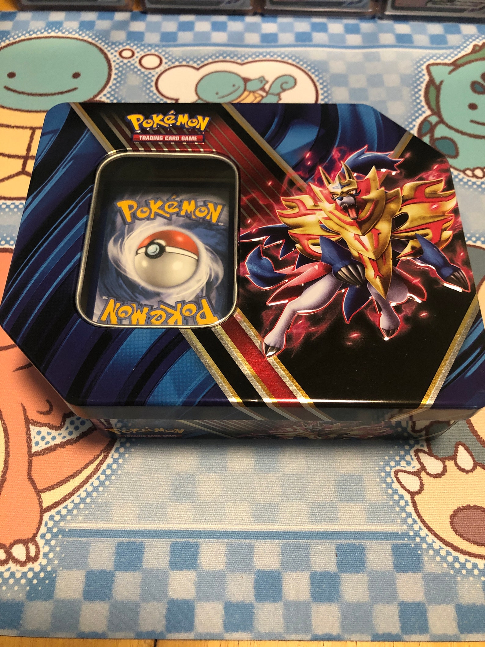 Zamazenta Collectors Tin with Huge Pokemon Card Lot | Etsy