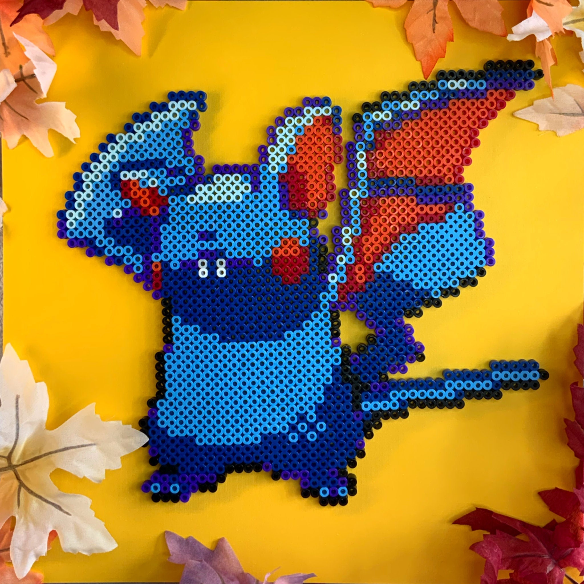 Fly Sprite Pokemon Red Green And Blue Perler Bead Pattern